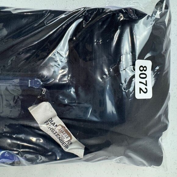 Diane Von Furstenberg Colorblock Dress Size L - Picture 10 of 10